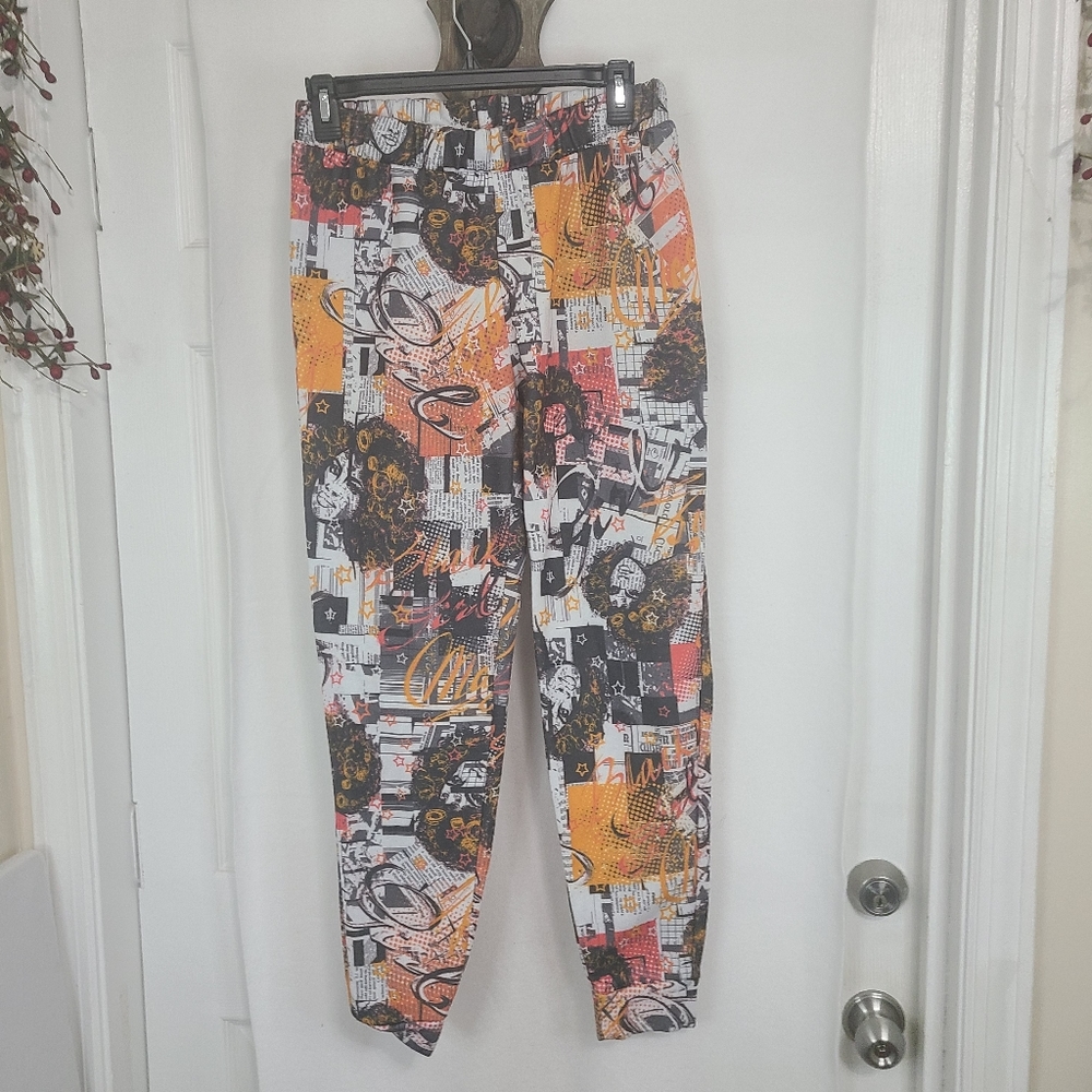 Jolie & Joy Woman's Joggers, Size: Medium Color: Multi-color